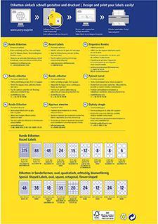 Actual product image Avery Round labels