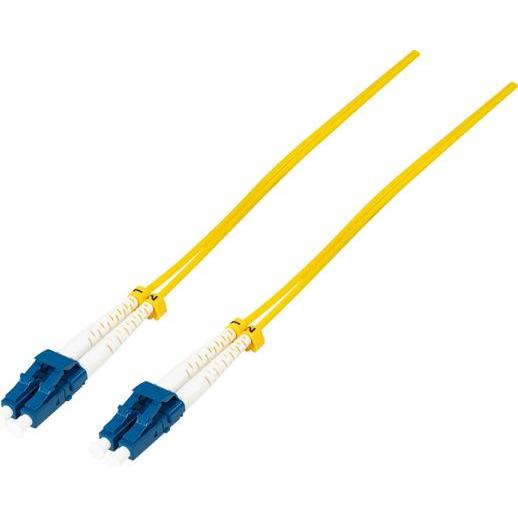 Thumbnail - LogiLink LWL Duplex Patchkabel, OS2, 9/125µ, LC-LC, gelb, 50 m (50 m), Netzwerkkabel