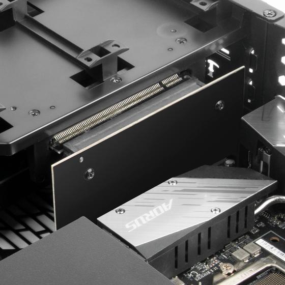 Actual product image Silverstone SST-RC06B PCI Express 4.0 x16 riser card for RVZ01, RVZ03 and ML07