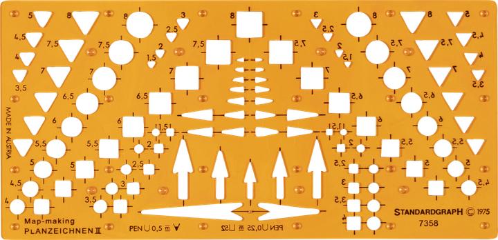 Actual product image Template plan drawing Ii (17.50 cm, Plastic)
