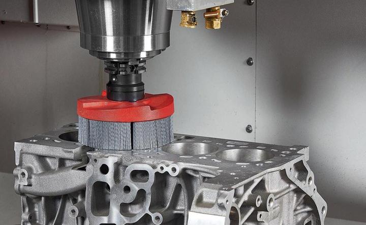 Productafbeelding Lessmann Schijfborstel HFB Ø 75 mm boring SiC borstelharen korrel 80 3600 min-¹ (80)