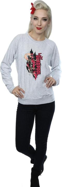 Actual product image Womens/Ladies Deadpool Lady Deadpool Sweatshirt (L)