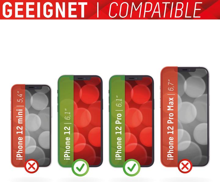 Produktbild Displex Real Glass, Privacy Full Cover Panzerglas (1 Stk., Apple iPhone 12, Apple iPhone 12 Pro)