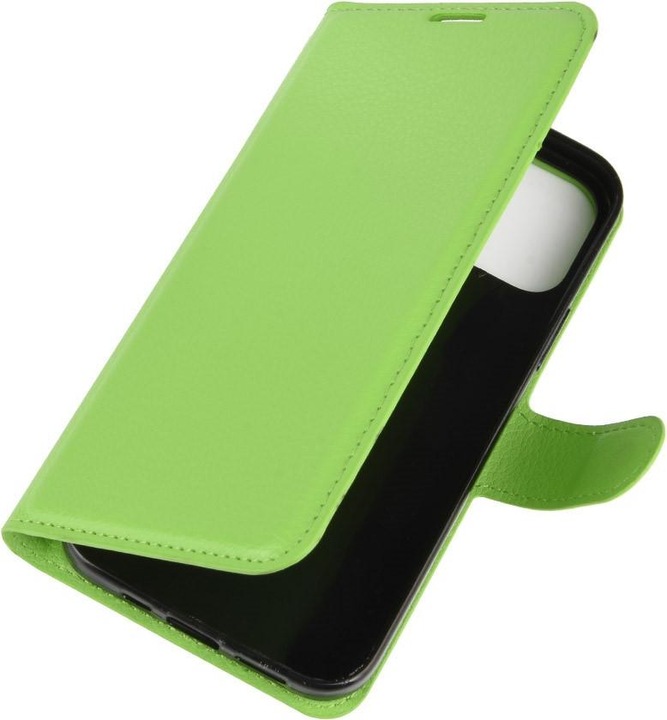 Actual product image Cover-Discount iPhone 12 / 12 Pro - Leather case cover green (Apple iPhone 12 Pro, Apple iPhone 12)