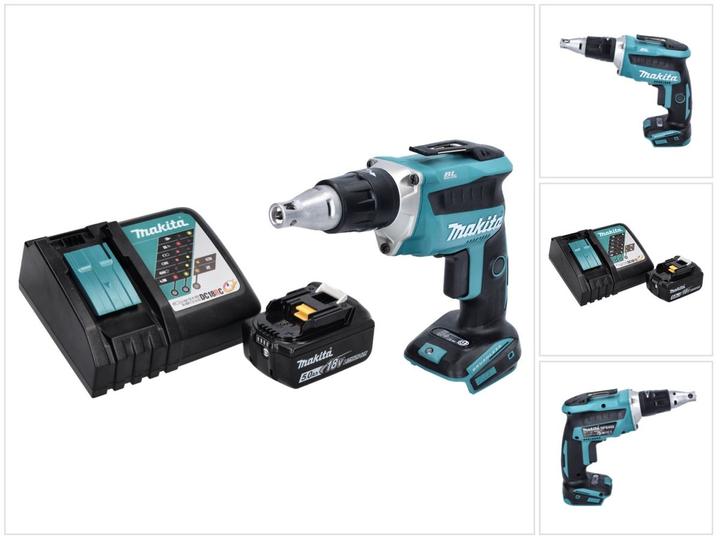 Produktbild Makita DFS 452 RT1 Akku Schnellbauschrauber 18 V Brushless + 1x Akku 5,0 Ah + Ladegerät (Akkubetrieb)