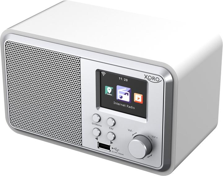 Xoro DAB 300 IR, Internet Radio, DAB+,BT,USB,UPnP, Weiss (Webradio, DAB+ DAB, FM, Bluetooth, WiFi)