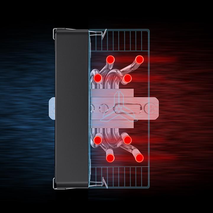 Produktbild Jonsbo CR-1000 EVO CPU-Kühler, RGB - schwarz (154 mm)