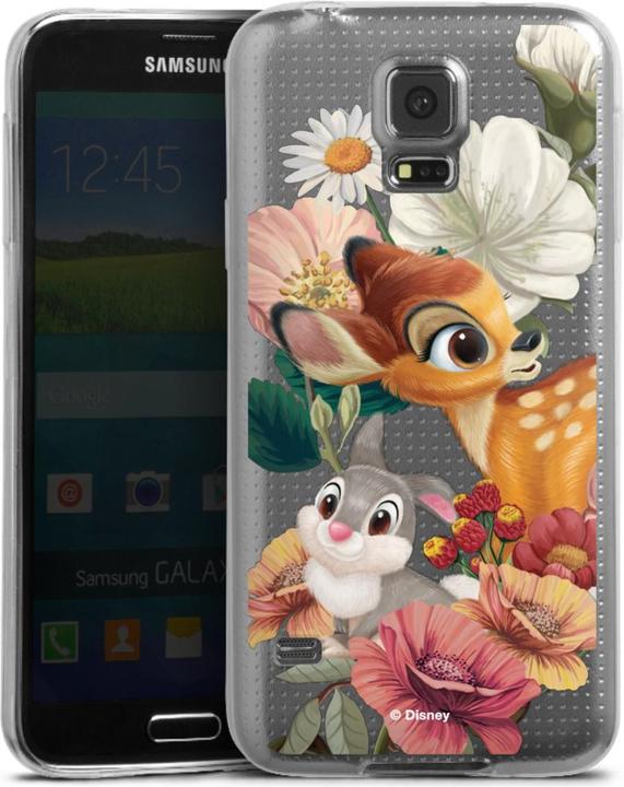 Produktbild DeinDesign Slim Case für Samsung Galaxy S5 Silikon Hülle Ultra Dünn Handyhülle Bambi Disney Klopfer (Samsung Galaxy S5)