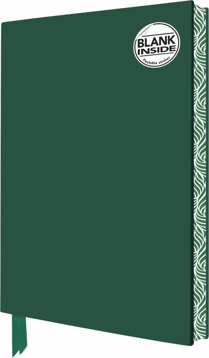 Actual product image Exquisit notebook without lines DIN A5: Moss green (A5, Plain, Hardcover)