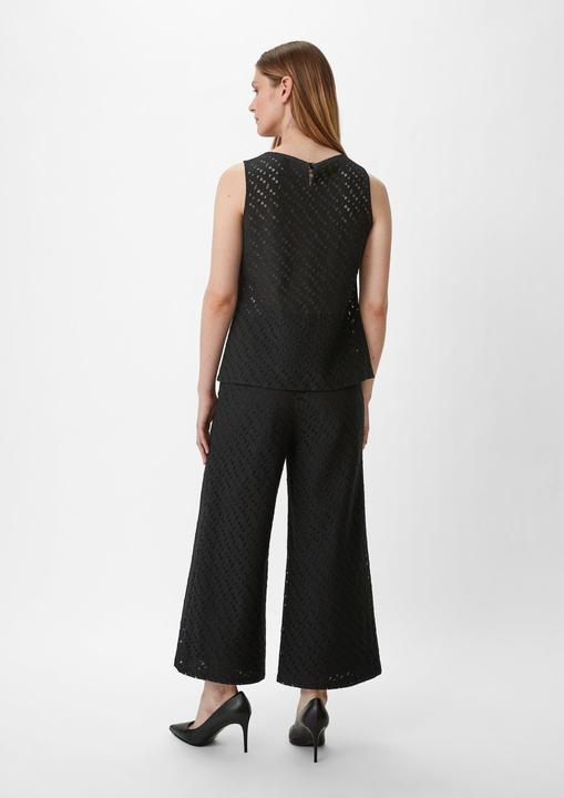 Image du produit Comma Bluse Top mit Lochmuster (34)
