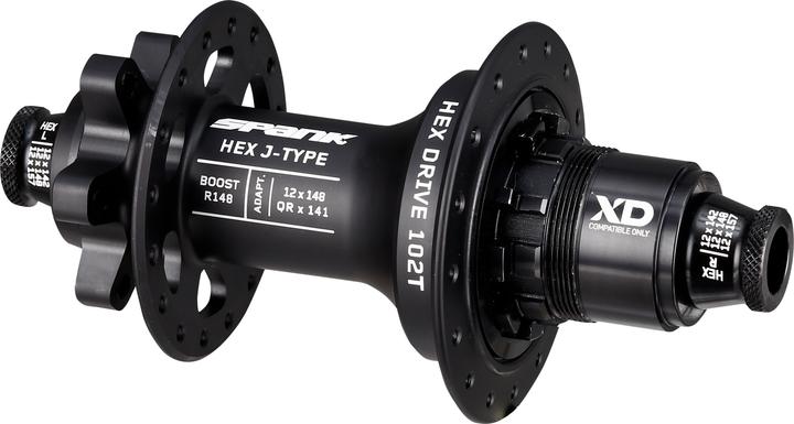 Actual product image Spank HEX hub MTB IS 32L 148/12 (Disc brake Center lock)