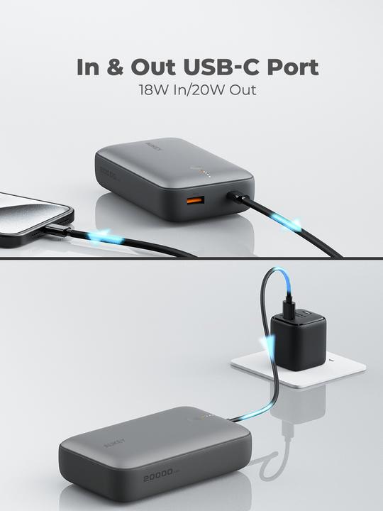 Immagine prodotto Aukey Spark Mini (20000 mAh, 20 W, 74 Wh)