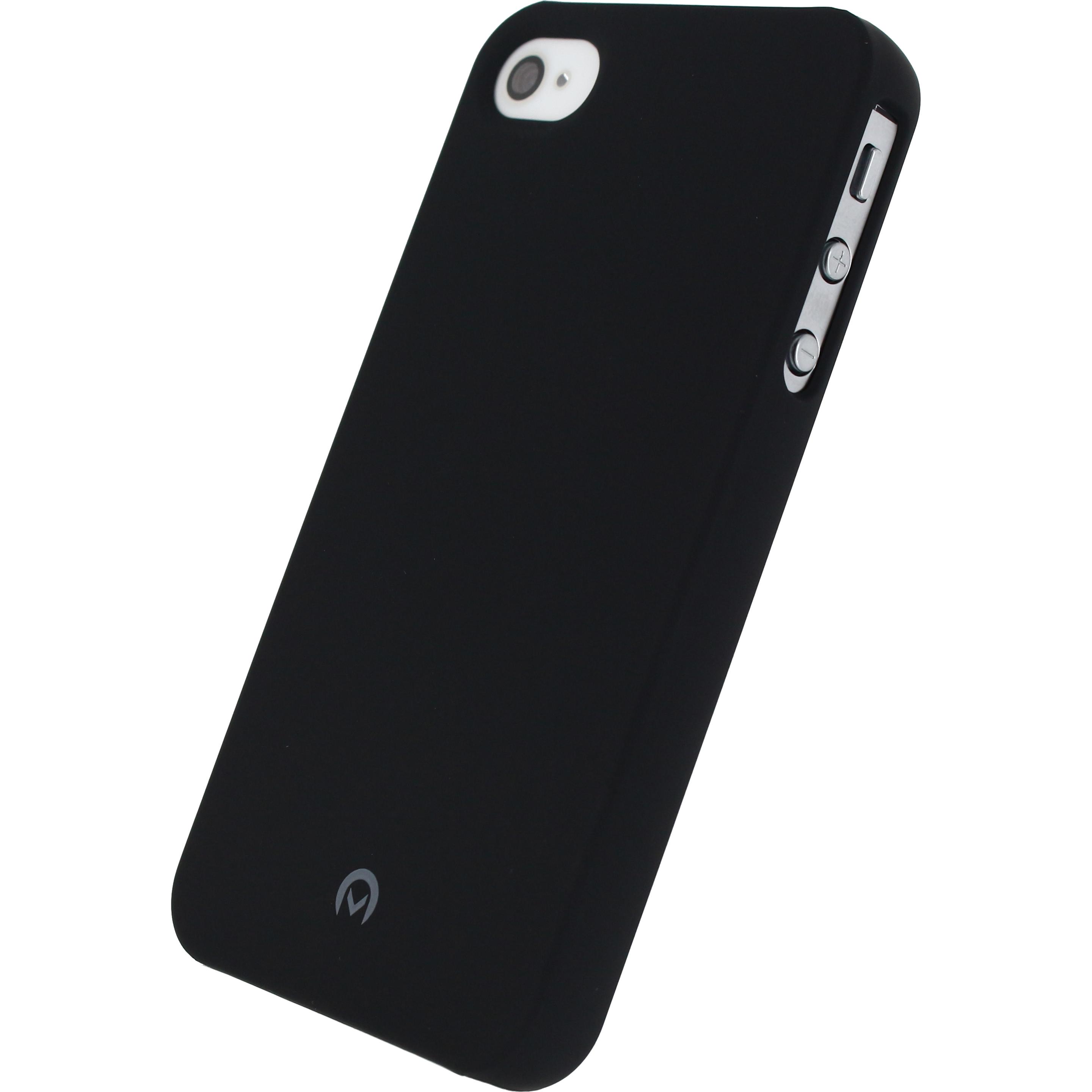 Mobilize Abdeckung Premium-Beschichtung (Apple iPhone 4s, Apple iPhone 4), Smartphone Hülle, Schwarz