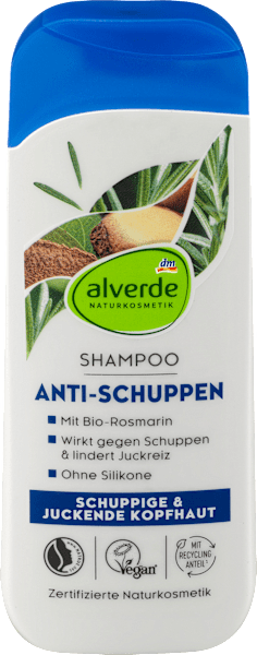 dm alverde Anti-Schuppen Bio-Paranuss Bio-Rosmarin (200 ml, Flüssiges Shampoo)