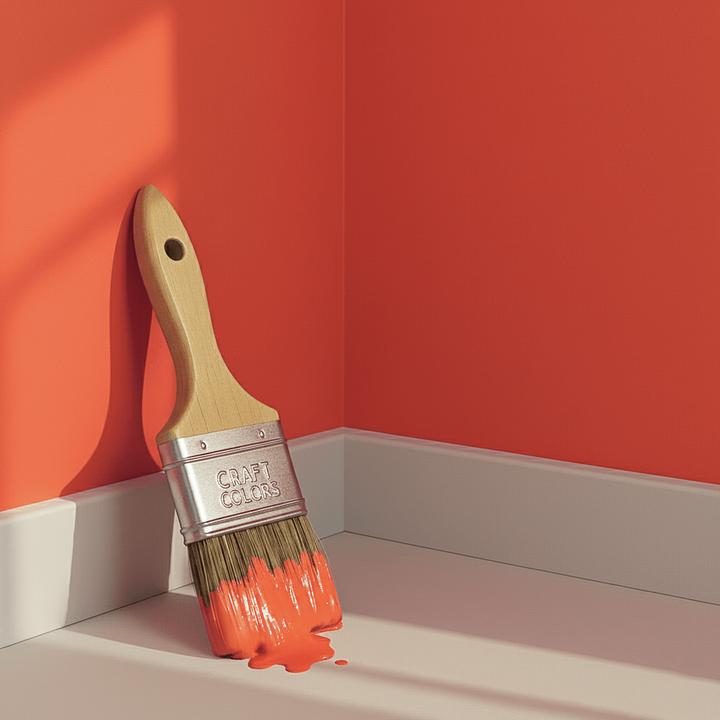 Actual product image Craft Colors Wall colour noble matt (Pumpkin Orange No. 280, 5 l)