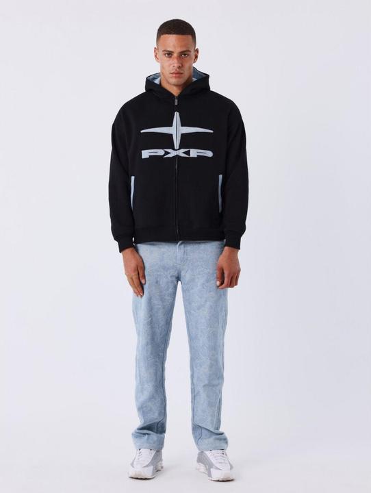 Produktbild Project X Paris Vintage Kapuzen-Sweatshirt mit Reissverschluss (L)