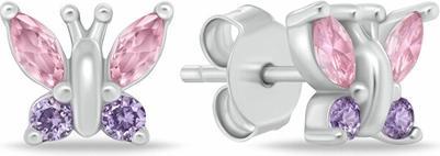 Immagine prodotto Brilio Argento - Delicati orecchini a cuore placcati in oro con zirconi EA100Y