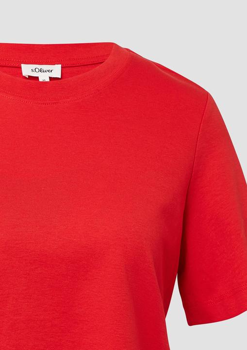Produktbild S.Oliver T-Shirt Verkürztes T-Shirt aus Interlockjersey (46)