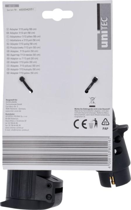 Image du produit Unitec Adaptateur