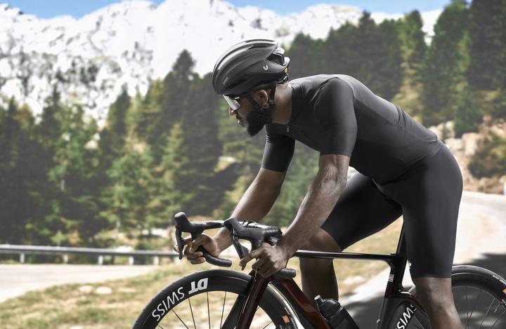 Actual product image Uvex pace stage small (black matt (silver), Mirror Silver)