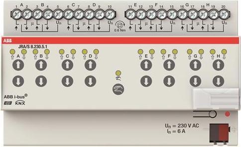 Actual product image ABB STOTZ-KONTAKT Blind/roller shutter actuator w.movement time detection JRA (Shutter actuator)