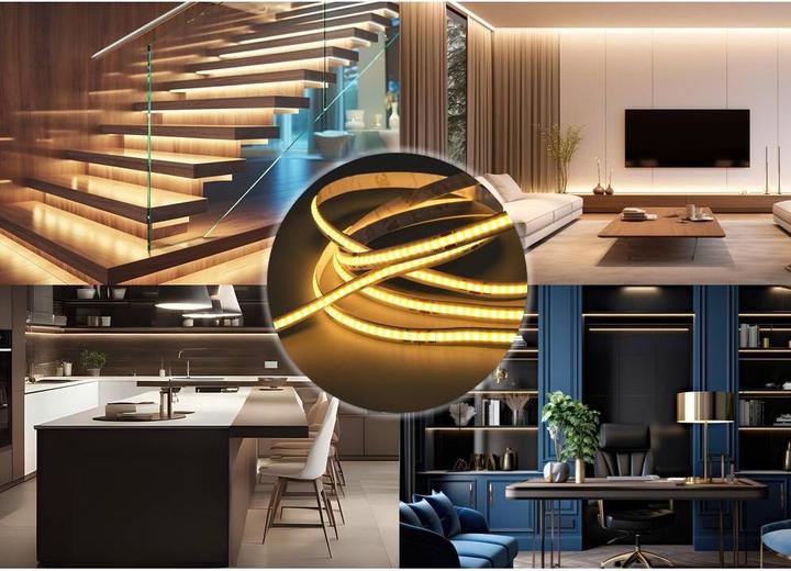 Actual product image Sygonix SY-5773490 LED strip 230 V 5000 mm Warm white 1 pc. (Warm white, 500 cm)