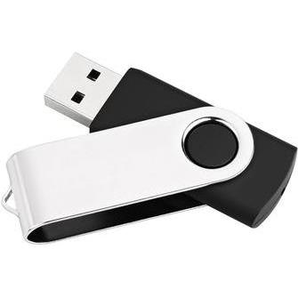 MediaRange USB-Stick (4 GB, USB 2.0), USB Stick, Schwarz, Silber