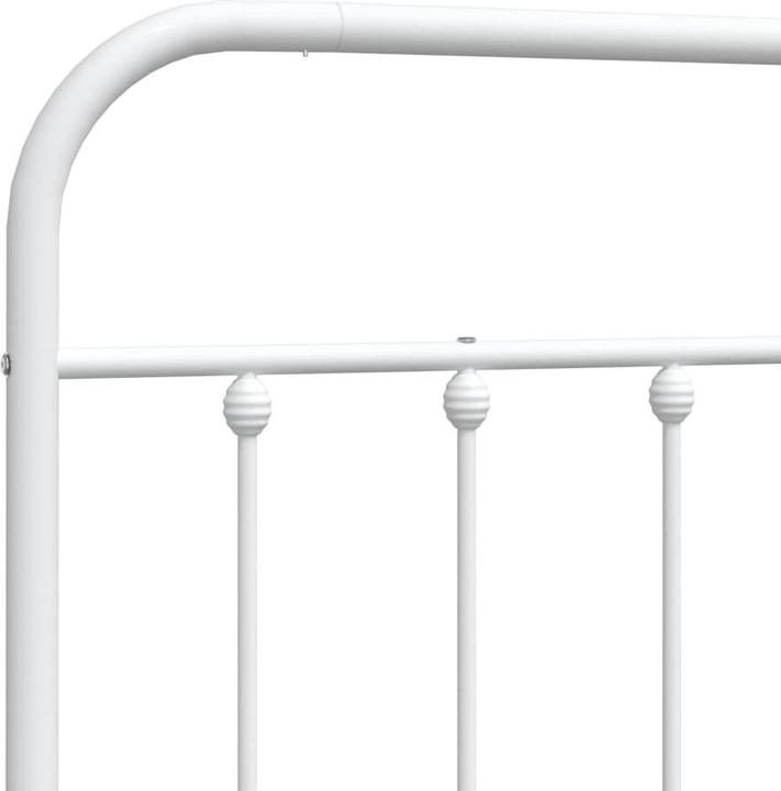 Actual product image vidaXL Kopfteil Metall Weiss 75 cm, Farbe: Weiss, Material (80 x 3 x 100 cm)