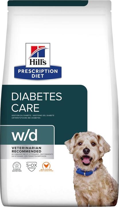 Produktbild Hill's Prescription Diet w/d Digestive Weight Diabetes Management - Trockenfutter für Hunde - 10 kg (Adult, 1 Stk., 10000 g)
