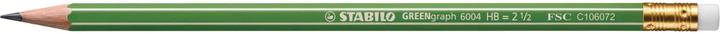 Produktbild STABILO GREENgraph Bleistift mit Radiergummi HB (2.20 mm, HB, 1x)
