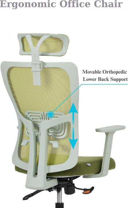 Produktbild Kalune Design Lumbar 126 Green Office Chair