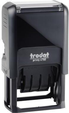 Actual product image Trodat Date stamp self-inking Printy Dater 4750/L Stamp area dimensions: 41 x 24 mm Writing fa...