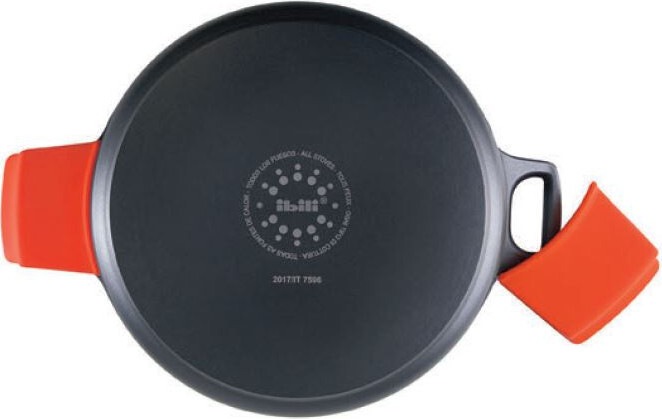 Actual product image Ibili Saucepan with lid Excellent Titanio 32 cm Suitable for all hob types, extremely heat-resistant (Pot, Aluminium)