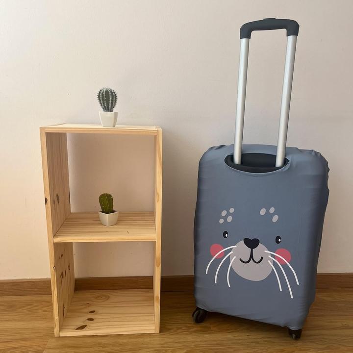 Produktbild Well Home Kofferset mit Schutzbezug Cutie Cat, 4 Räder und Teleskopgriff