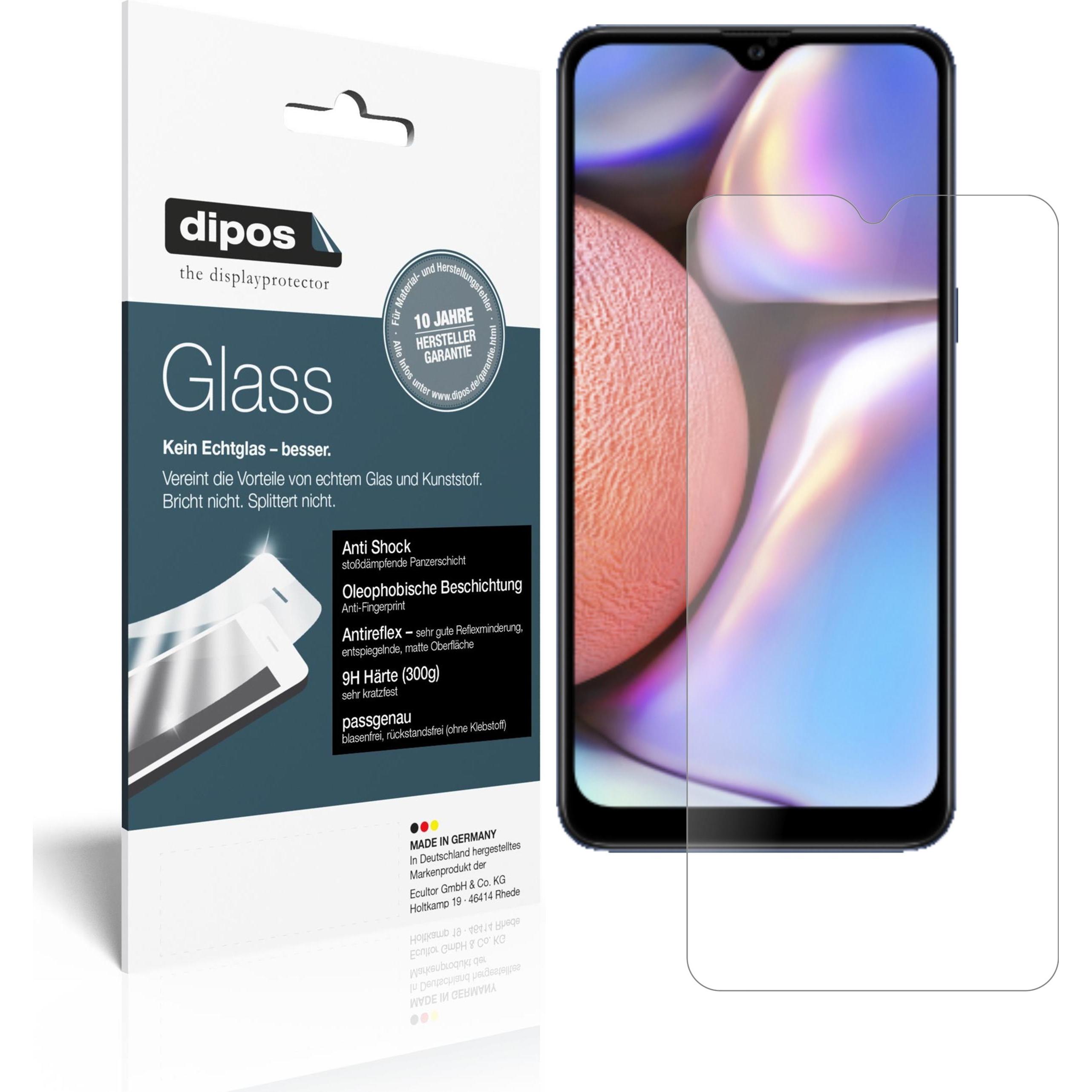 Dipos Displayschutz Anti-Shock (2 Stück, Samsung Galaxy A10s), Smartphone Schutzfolie, Transparent