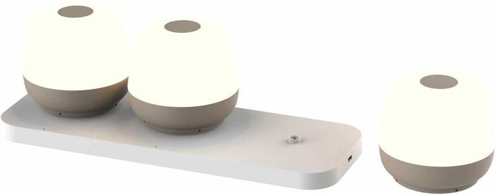 Produktbild Schoenenberger Akku-Tischleuchten 3er Set mit Ladestation MoveGlow (160 lm)