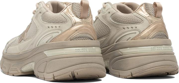 Actual product image Golden Goose lightstar leather and mesh sneakers colour taupe (39)