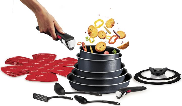 Productafbeelding Tefal Ingenio So Light Pannenset - 16-delig - Inductie (L7239642) (Kookpotten en pannenset, Aluminium)