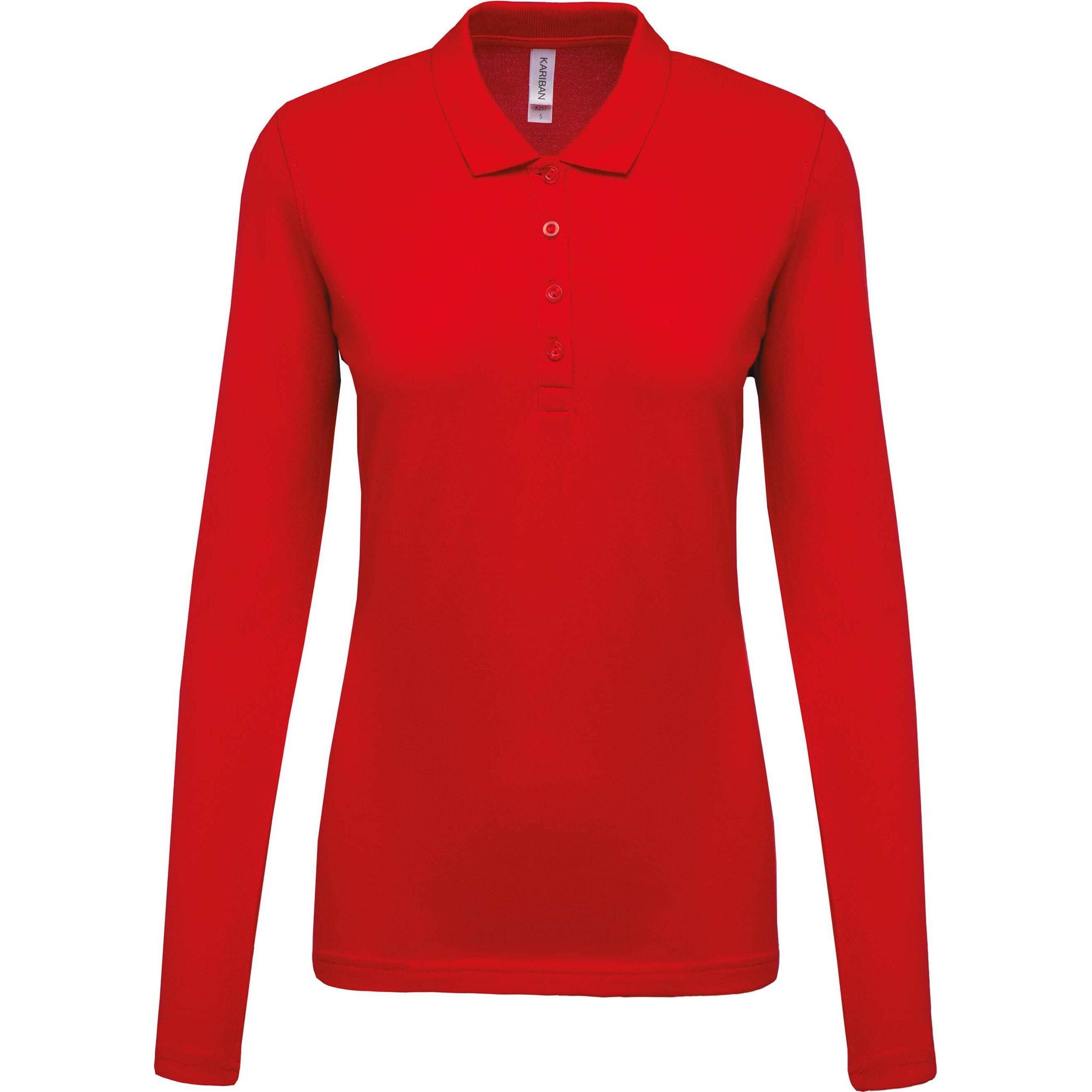 Thumbnail - Kariban, Damen, Shirt, Piqué, Orange, (L)