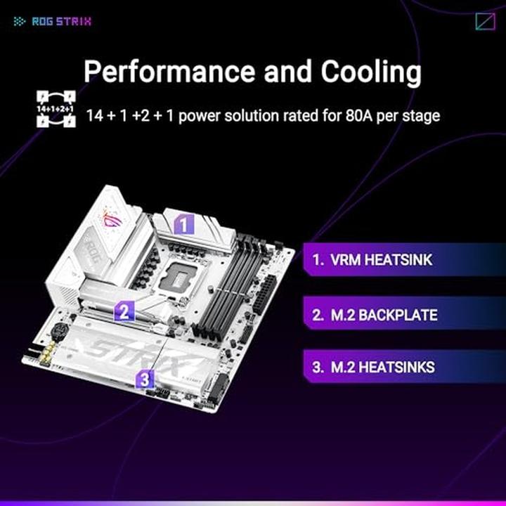 Produktbild ASUS ROG STRIX B860-G GAMING WIFI (LGA 1851, Intel B860, mATX)