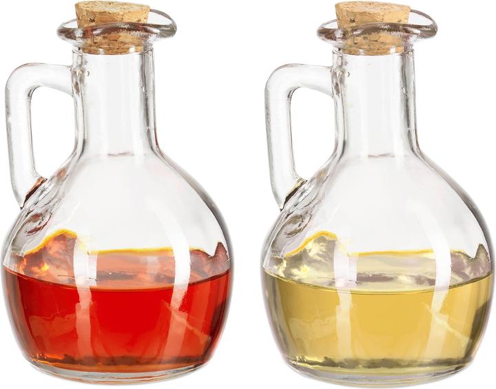 Relaxdays Oil & Vinegar Dispenser, Set of 2 (180 ml)