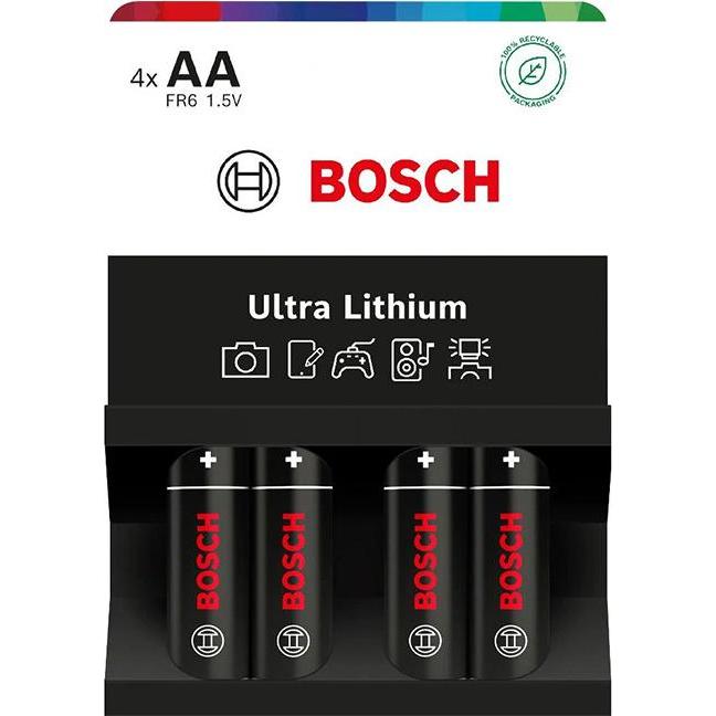 Bosch Hausgeräte Bosch Batterie 4 Stück AA Batterien Ultra Lithium Fr6ul4b/00 (4 pz.), Batterie + pile
