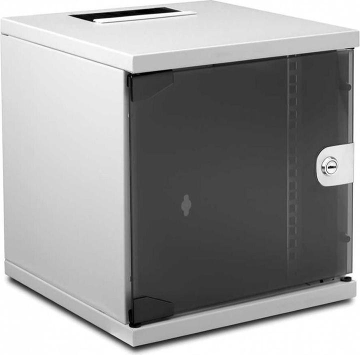 Wirewin 10"SOHO Wandschrank, grau (6 HE, 10 Zoll Rack)