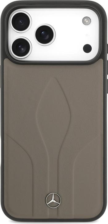 Image du produit Mercedes Case Leather The Move MagSafe for iPhone 17 Pro Max taupe (Apple iPhone 17 Pro Max)