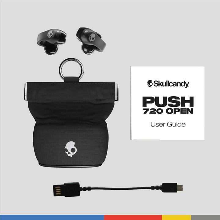 Image du produit Skullcandy Push 720 Open Ear (Pas de réduction du bruit, 30 h, Sans fil)
