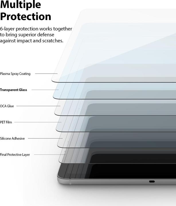 Produktbild Ringke Galaxy Tab S7 Screen Protector Invisible Defender Tempered Glass Transparent (Samsung Galaxy Tab S7)