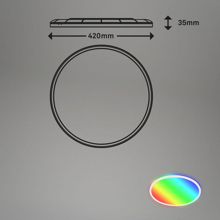 Image du produit Briloner B smart WiFi + Bluetooth Panneau LED RGB/W, LED/22W (2700 lm)