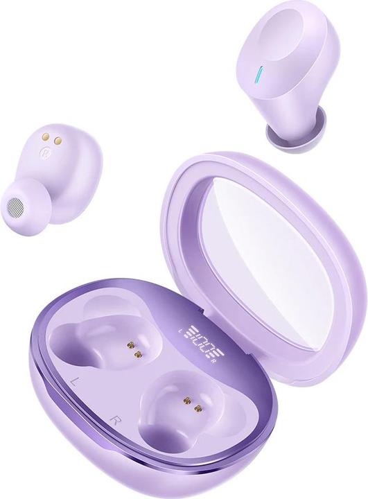 Actual product image Hoco - Wireless Earbuds (EQ3) - TWS, Bluetooth 5.3, LED Digital Display - Purple (7 h, Wireless)