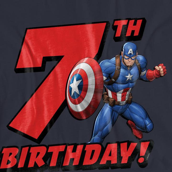 Produktbild Captain America TShirt 7. Geburtstag (M)