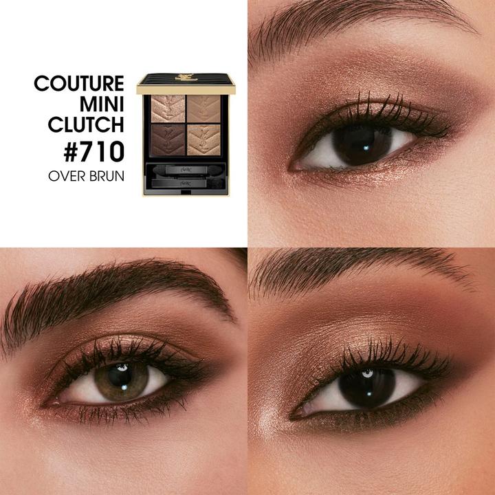 Actual product image Yves Saint Laurent Couture Mini Clutch (710 Over Brun) (710 Over Brun)